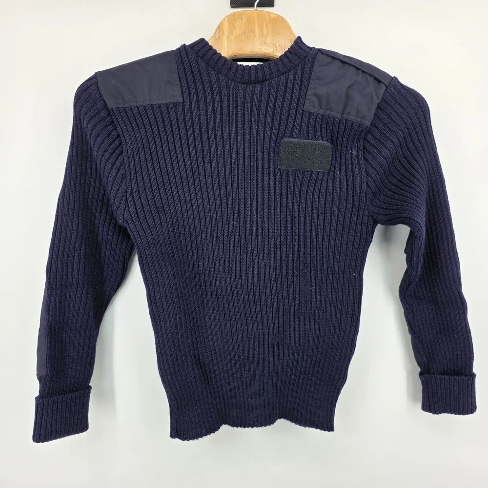 Brigade Quartermasters Action Gear Sweater - Woolly Pully - Navy Mens LARGE